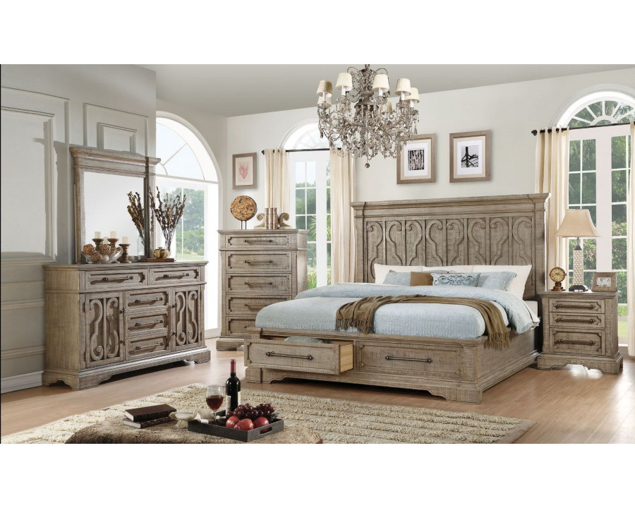 ACME - Artesia Queen Bed in Salvaged Natural