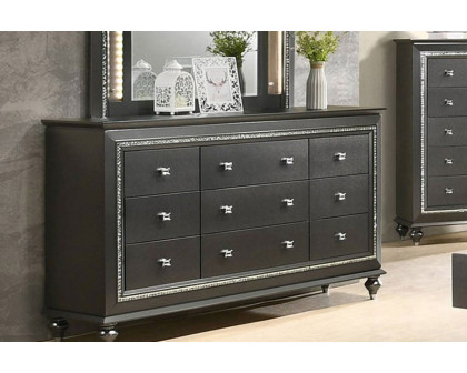 ACME Kaitlyn Dresser - Metallic Gray