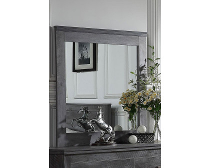 ACME - Vidalia Mirror in Rustic Gray Oak