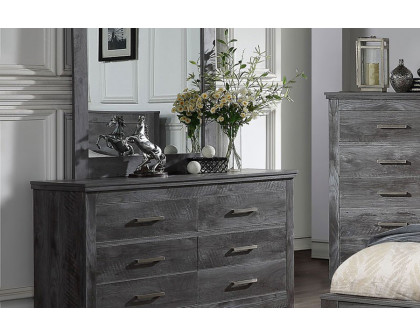 ACME - Vidalia Dresser in Rustic Gray Oak