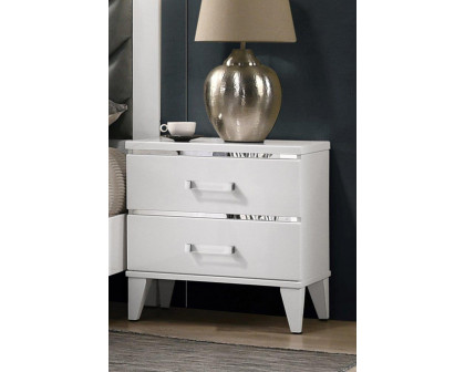 ACME Chelsie Nightstand - White Finish