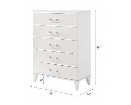 ACME Chelsie Chest - White Finish