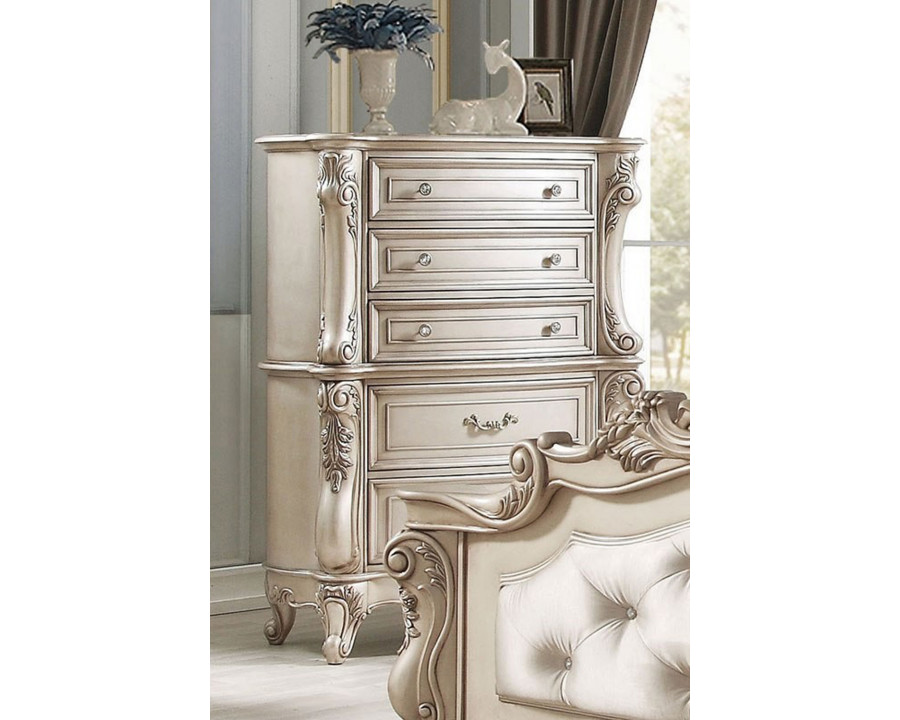 ACME - Gorsedd Chest in Golden Ivory