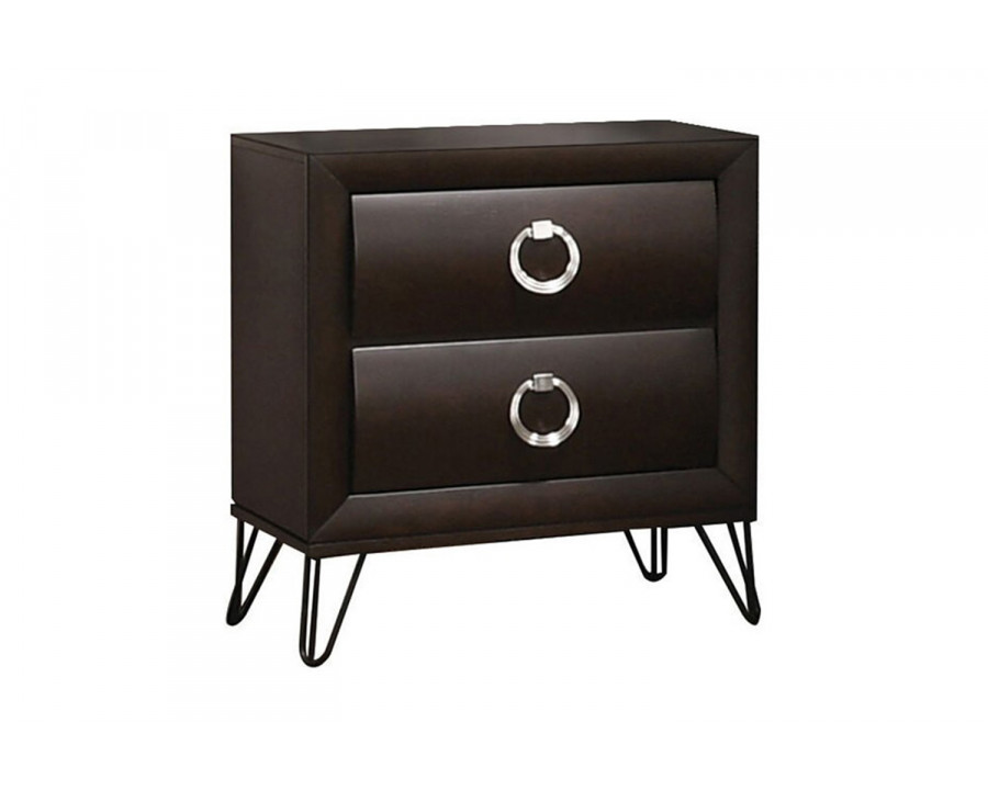 ACME - Tablita Nightstand in Dark Merlot