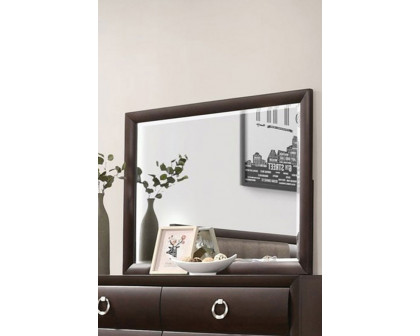 ACME - Tablita Mirror in Dark Merlot