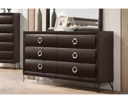 ACME - Tablita Dresser in Dark Merlot