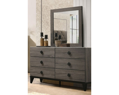 ACME - Avantika Dresser in Faux Marble Top/Rustic Gray Oak