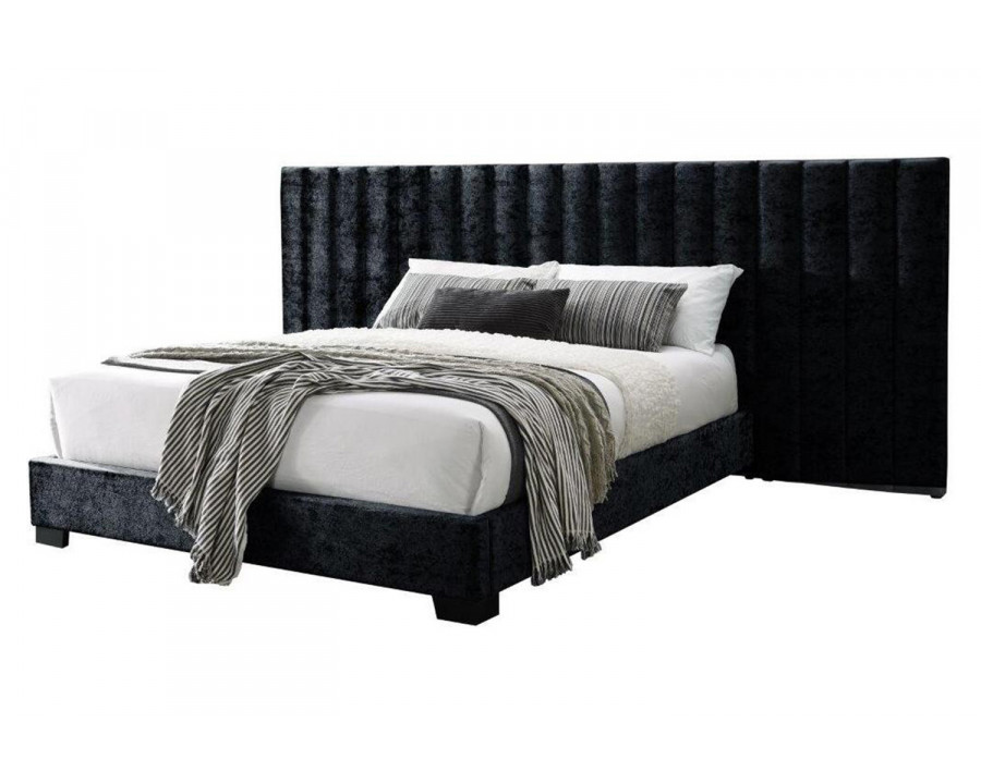 ACME Rivas Eastern King Bed - Black Fabric