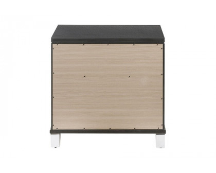 ACME - Sawyer Nightstand in Metallic Gray