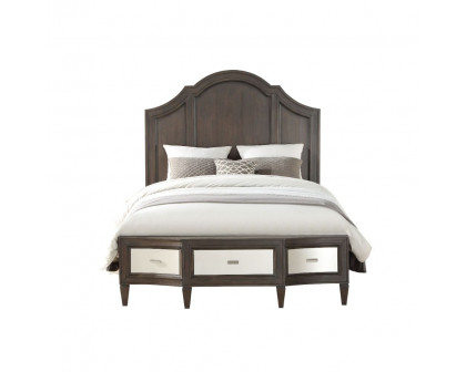 ACME - Peregrine Queen Bed with Storage in Walnut