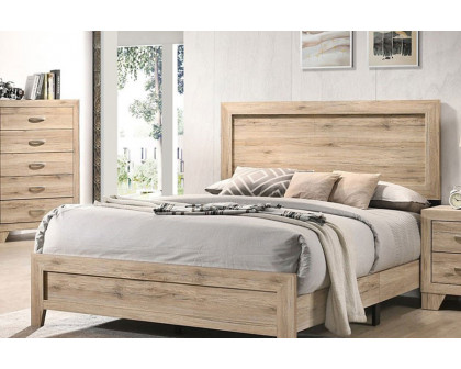 ACME Miquell Panel Bed - Rustic, King Size