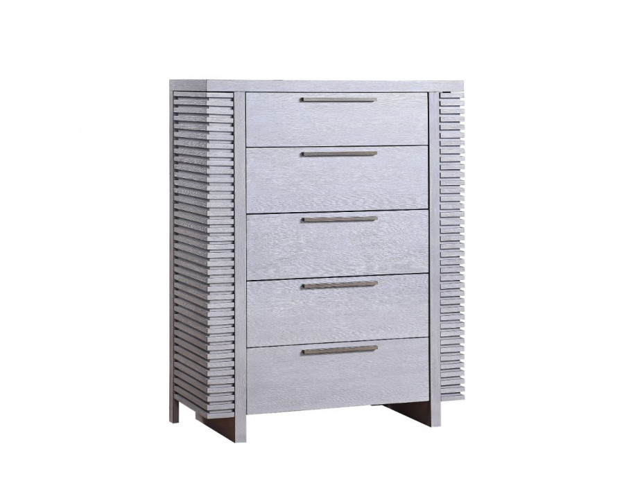 ACME - Aromas Chest with Side Storage in White Oak