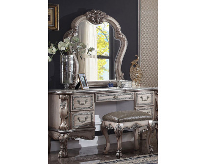 ACME - Dresden Vanity Desk in Vintage Bone White