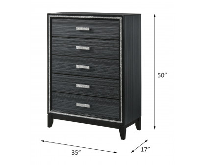 ACME Haiden Chest - Weathered Black Finish