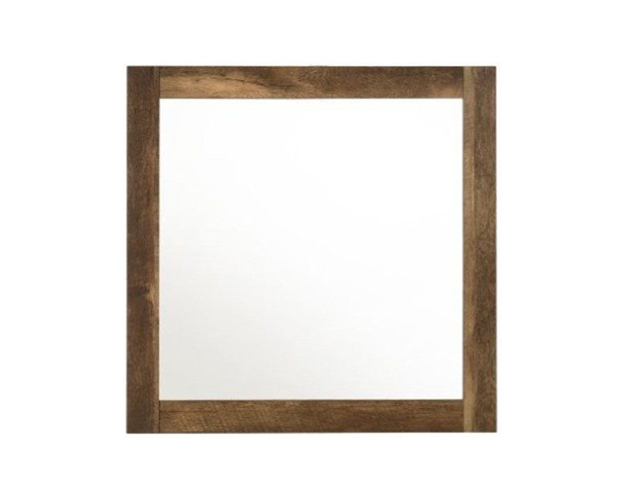 ACME - Morales Mirror in Rustic Oak