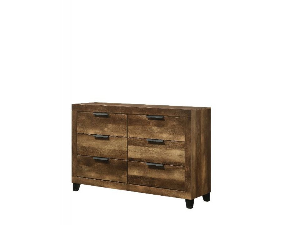 ACME - Morales Dresser in Rustic Oak