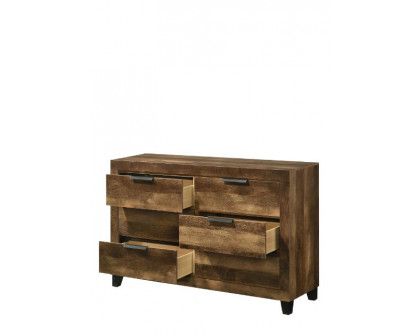 ACME - Morales Dresser in Rustic Oak