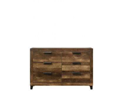 ACME - Morales Dresser in Rustic Oak