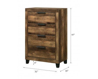 ACME - Morales Chest in Rustic Oak