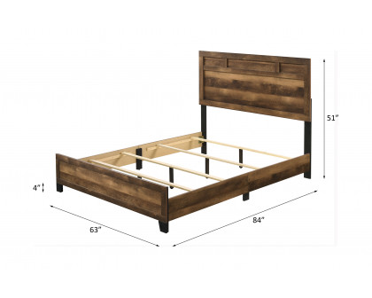 ACME Morales Queen Bed - Rustic Oak