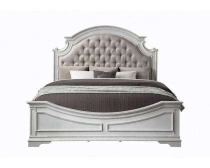 ACME Florian EK Bed - Beige/Antique White