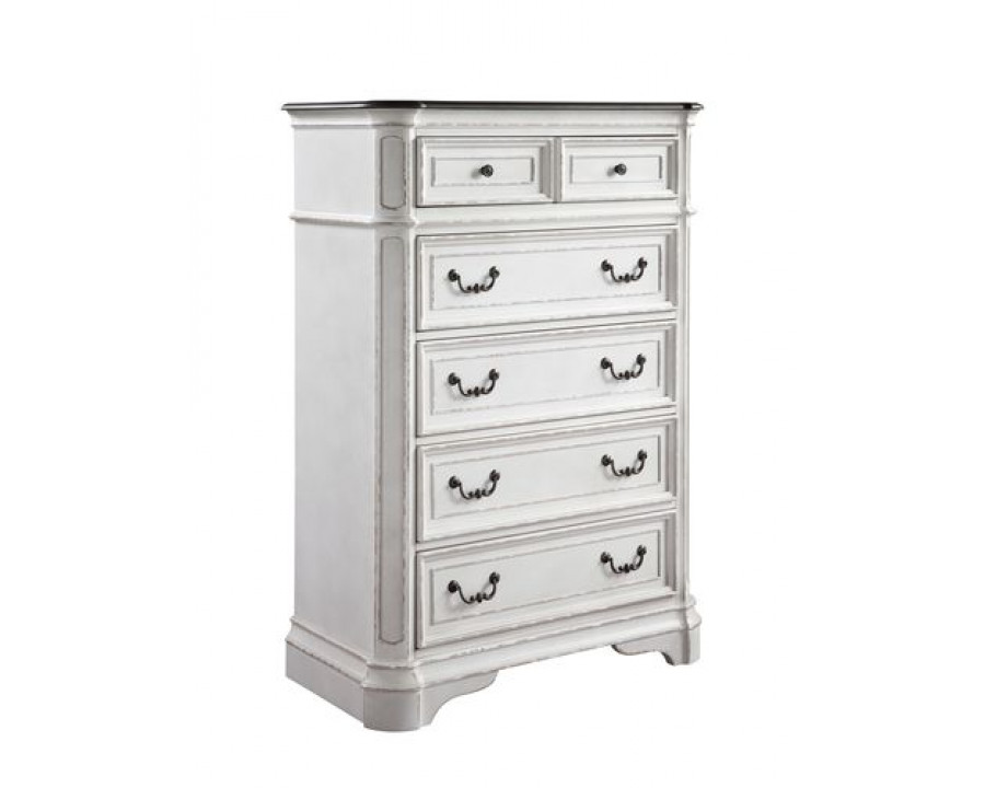 ACME Florian Chest - Antique White/Oak