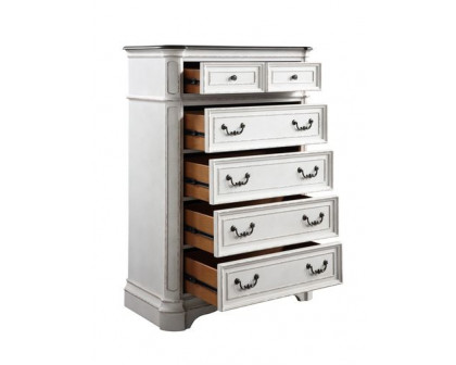 ACME Florian Chest - Antique White/Oak