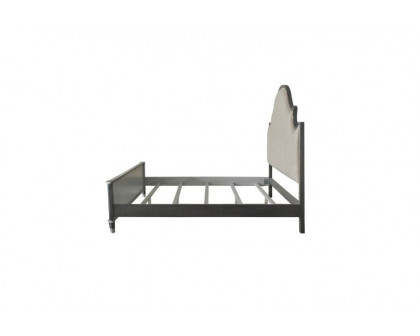 ACME House Beatrice CK Bed - Two Tone Beige Charcoal/Light Gray