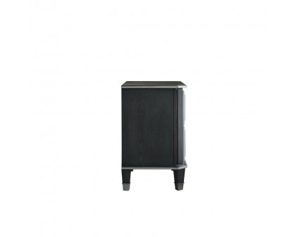 ACME - House Beatrice Nightstand in Charcoal/Light Gray