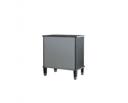 ACME - House Beatrice Nightstand in Charcoal/Light Gray