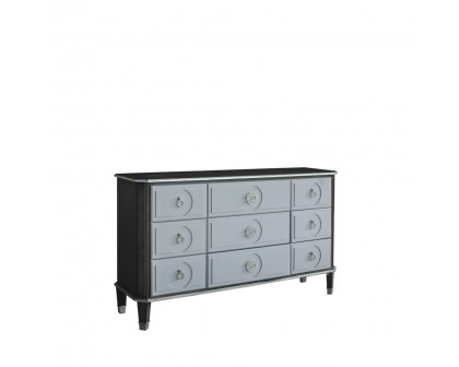 ACME - House Beatrice Dresser in Charcoal/Light Gray