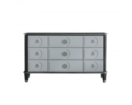 ACME - House Beatrice Dresser in Charcoal/Light Gray