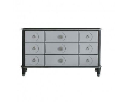 ACME - House Beatrice Dresser in Charcoal/Light Gray