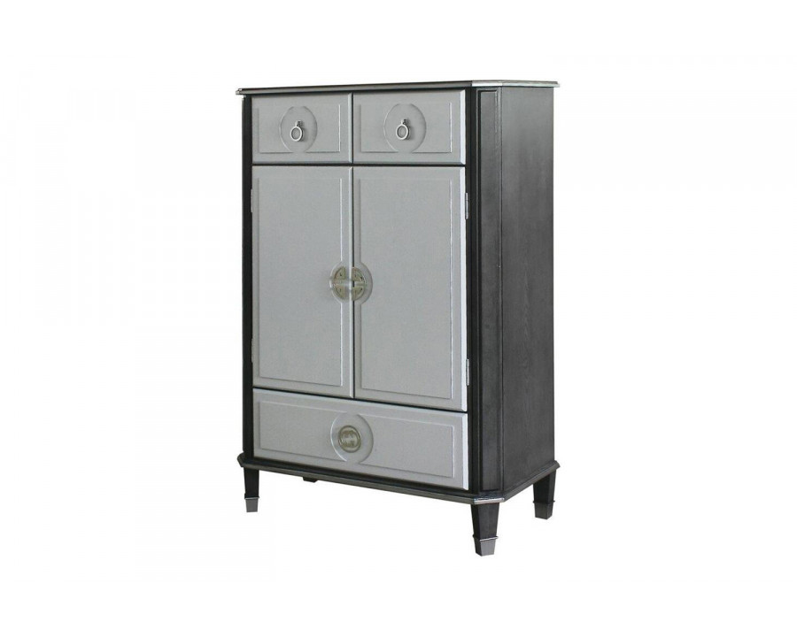 ACME - House Beatrice Chest in Charcoal/Light Gray