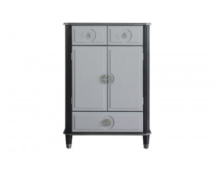 ACME - House Beatrice Chest in Charcoal/Light Gray