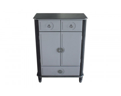 ACME - House Beatrice Chest in Charcoal/Light Gray