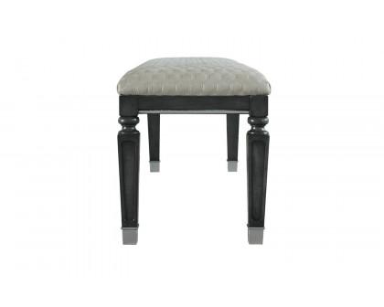 ACME - House Beatrice Bench in Beige/Charcoal