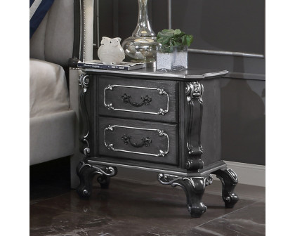 ACME - House Delphine Nightstand in Charcoal