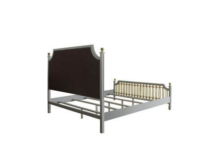 ACME House Marchese CK Bed - Beige/Pearl Gray