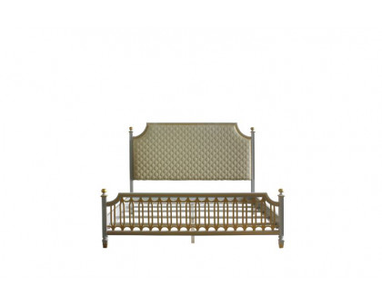 ACME House Marchese CK Bed - Beige/Pearl Gray