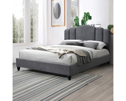 ACME Giada Eastern King Bed - Charcoal Fabric