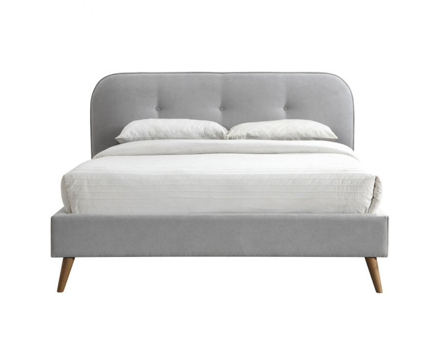 ACME Graves Queen Bed - Gray Fabric