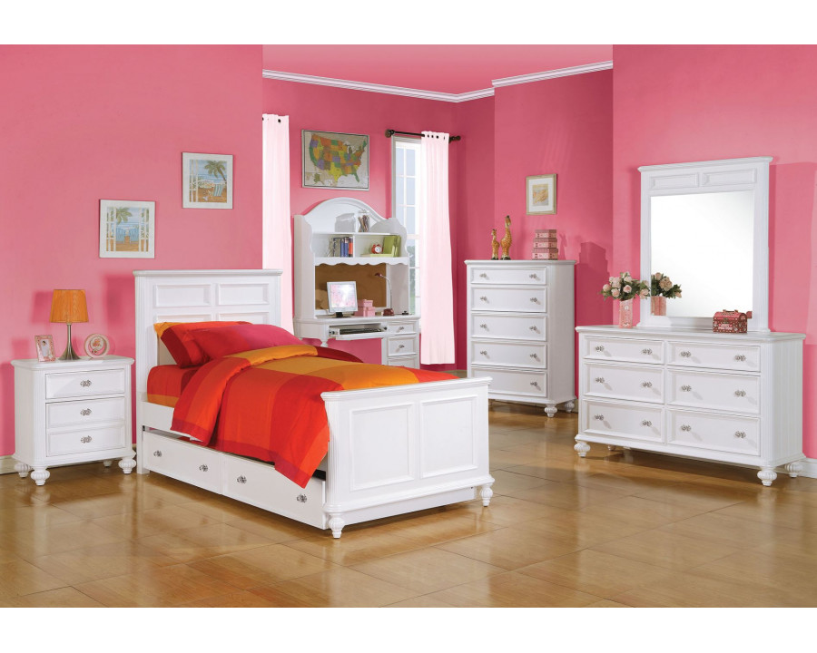 ACME - Athena Full Bed in White (30000F)