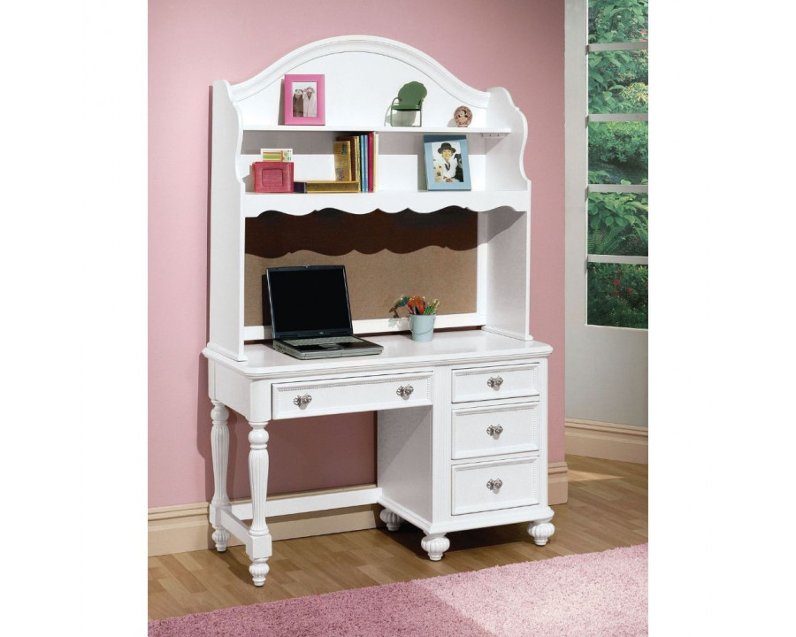 ACME - Athena Computer Hutch in White