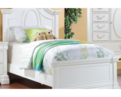 ACME - Estrella White Panel Bed