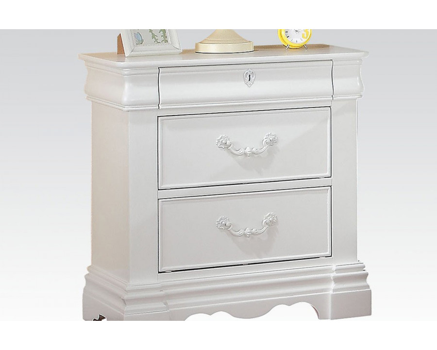 ACME - Estrella Nightstand in White