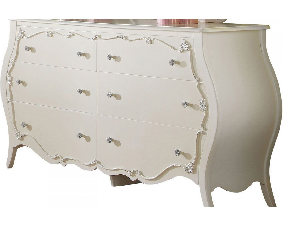 ACME - Edalene Dresser in Pearl White