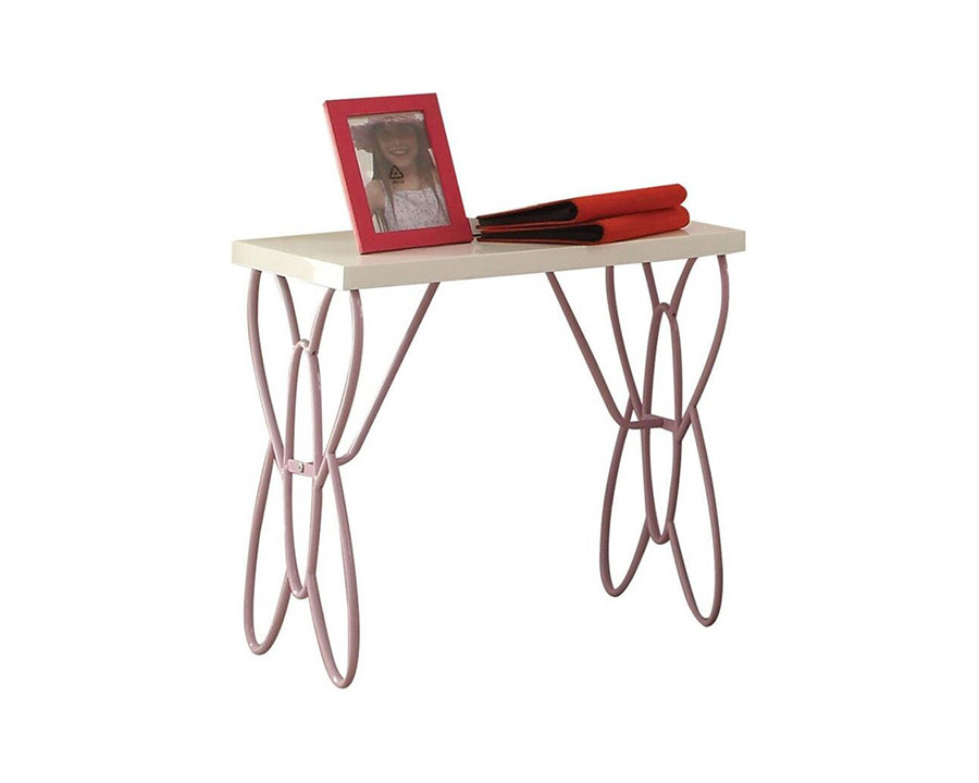 ACME - Priya Ii Nightstand in White/Light Purple