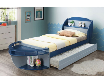 ACME - Neptune II Twin Bed in Gray/Navy