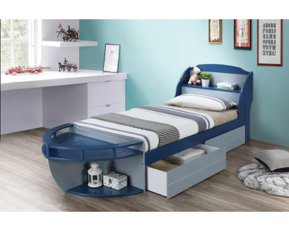 ACME Neptune II Gray Twin Trundle - 2 Drawers